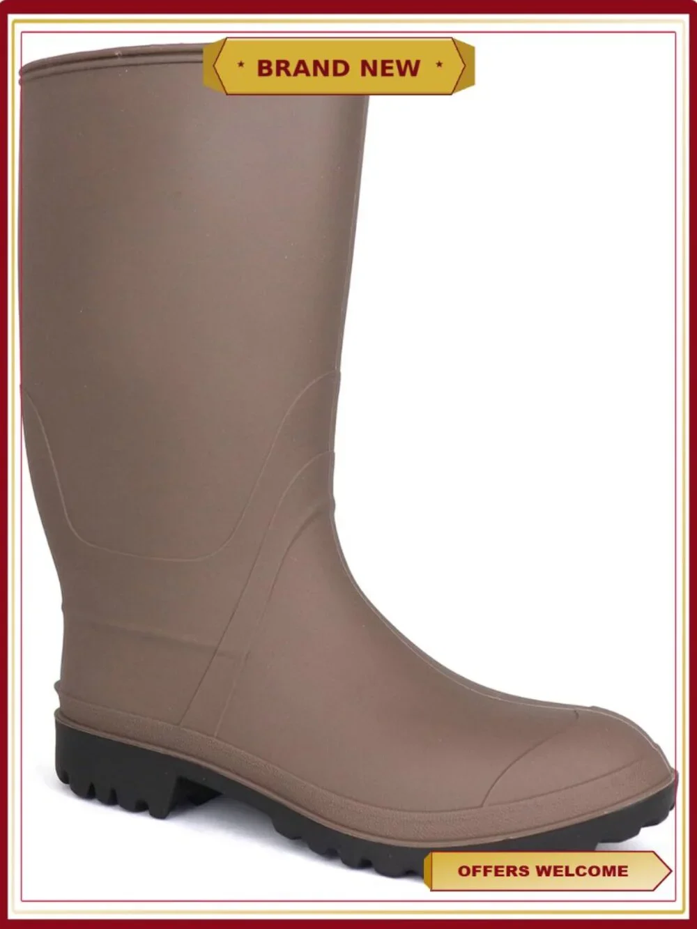 Men's Slip Resistant Waterproof Dairy Boots Oil Acid Resistant Work Shoes